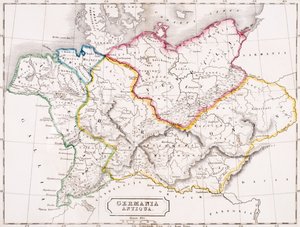 Mappa della Germania, Germania Antiqua, da 